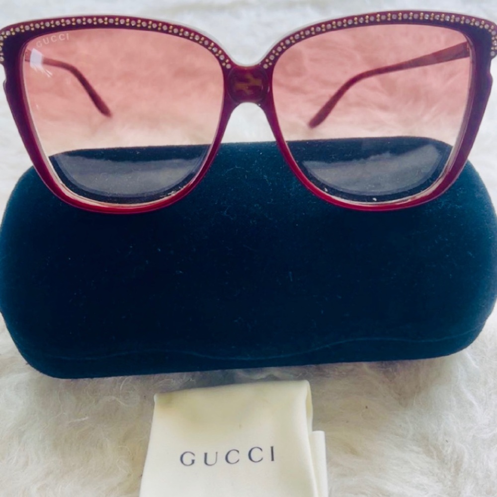 Gucci Red Sunglasses